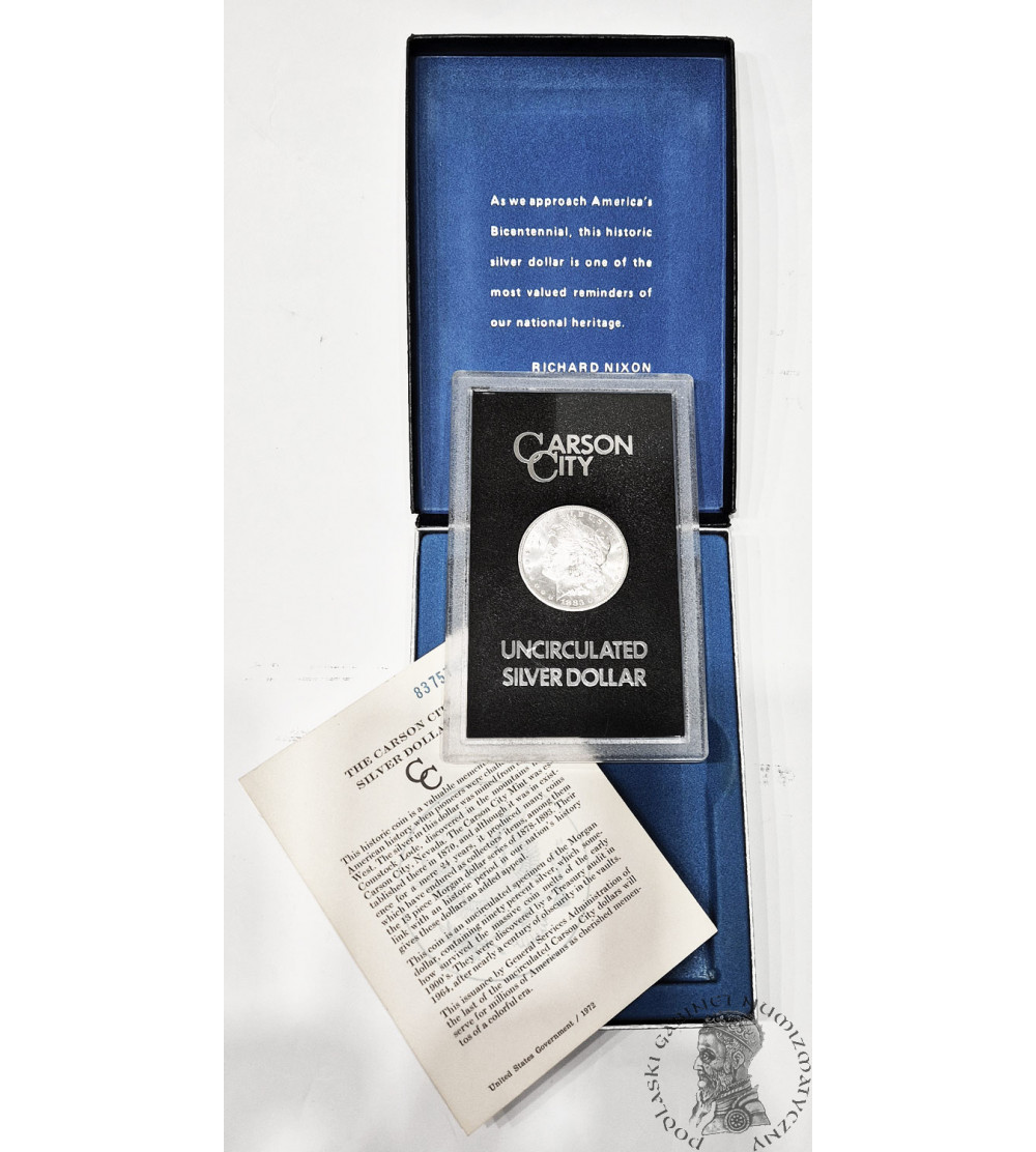 USA. Morgan Dolar 1883 CC, Carson City