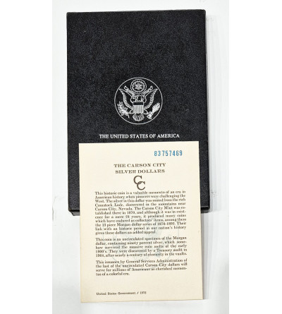 USA. 1883 CC Morgan Dollar, Carson City