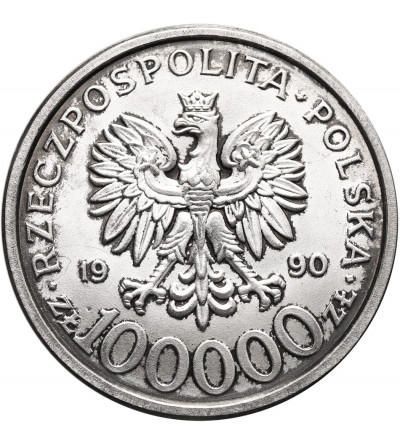 Polska. 100000 złotych 1990, Solidarność, typ B (bez litery L)