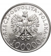 Poland. 100000 Zlotys 1990, Solidarity, var. A (1 Ounce pure Silver)