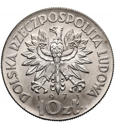 Poland, PRL (1952-1989). 10 Zlotys 1971 F.A.O. Fiat Panis - proba
