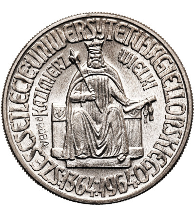 Polska, PRL (1952-1989). 10 złotych 1964, Kazimierz Wielki - próba