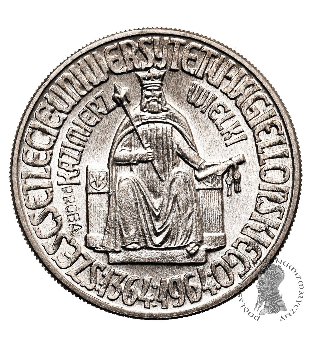 Polska, PRL (1952-1989). 10 złotych 1964, Kazimierz Wielki - próba
