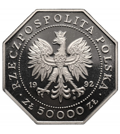 Poland. 50000 Zlotys 1992, 200th Anniversary of the Order of Military Valour - Proof