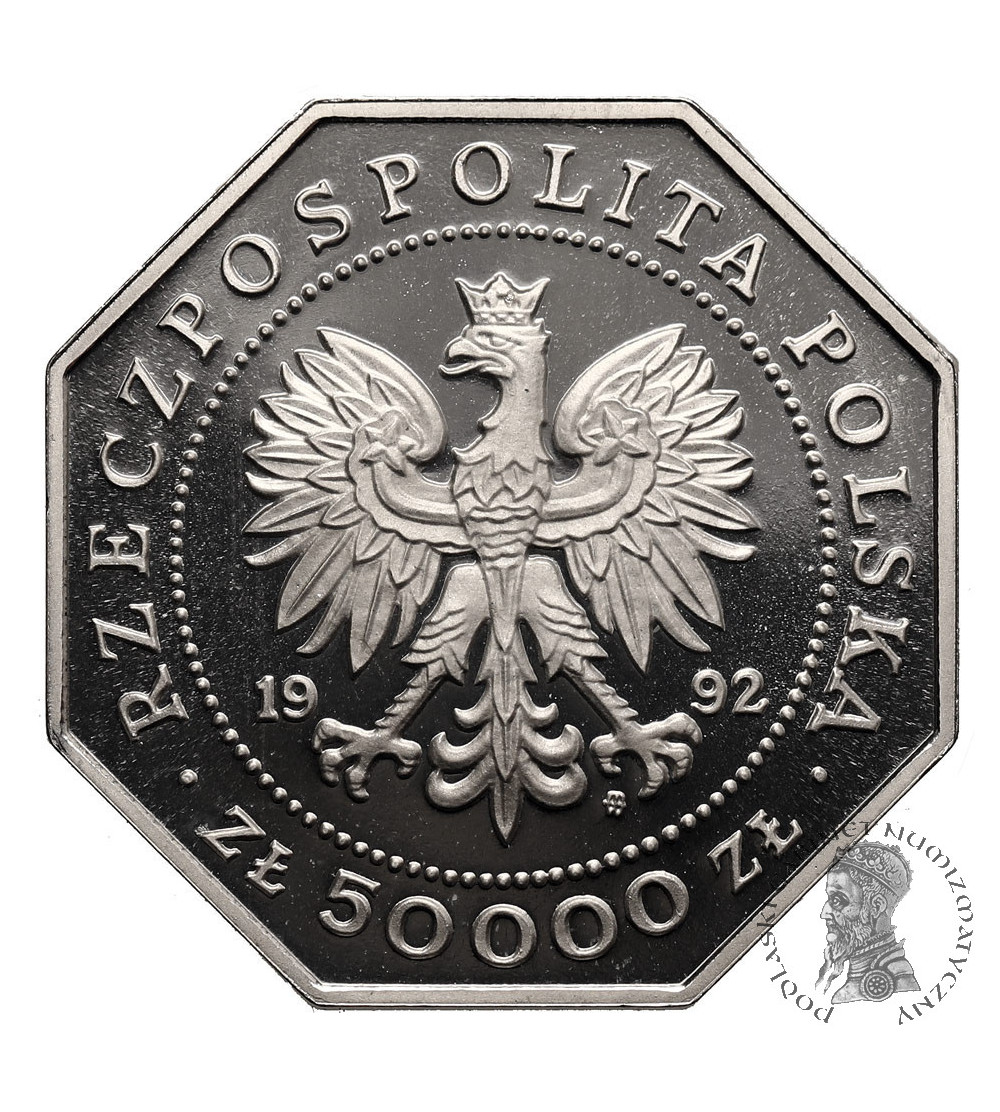 Poland. 50000 Zlotys 1992, 200th Anniversary of the Order of Military Valour - Proof
