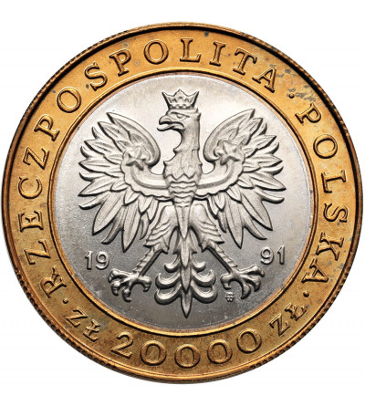Poland. 20000 Zlotys 1991, 225th Anniversary of the Warsaw Mint - Proof
