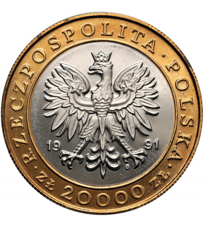 Poland. 20000 Zlotys 1991, 225th Anniversary of the Warsaw Mint - Proof