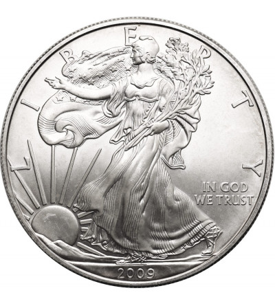 USA. 1 Silver Dollar 2009, American Eagle, Liberty walking -1 Oz .999