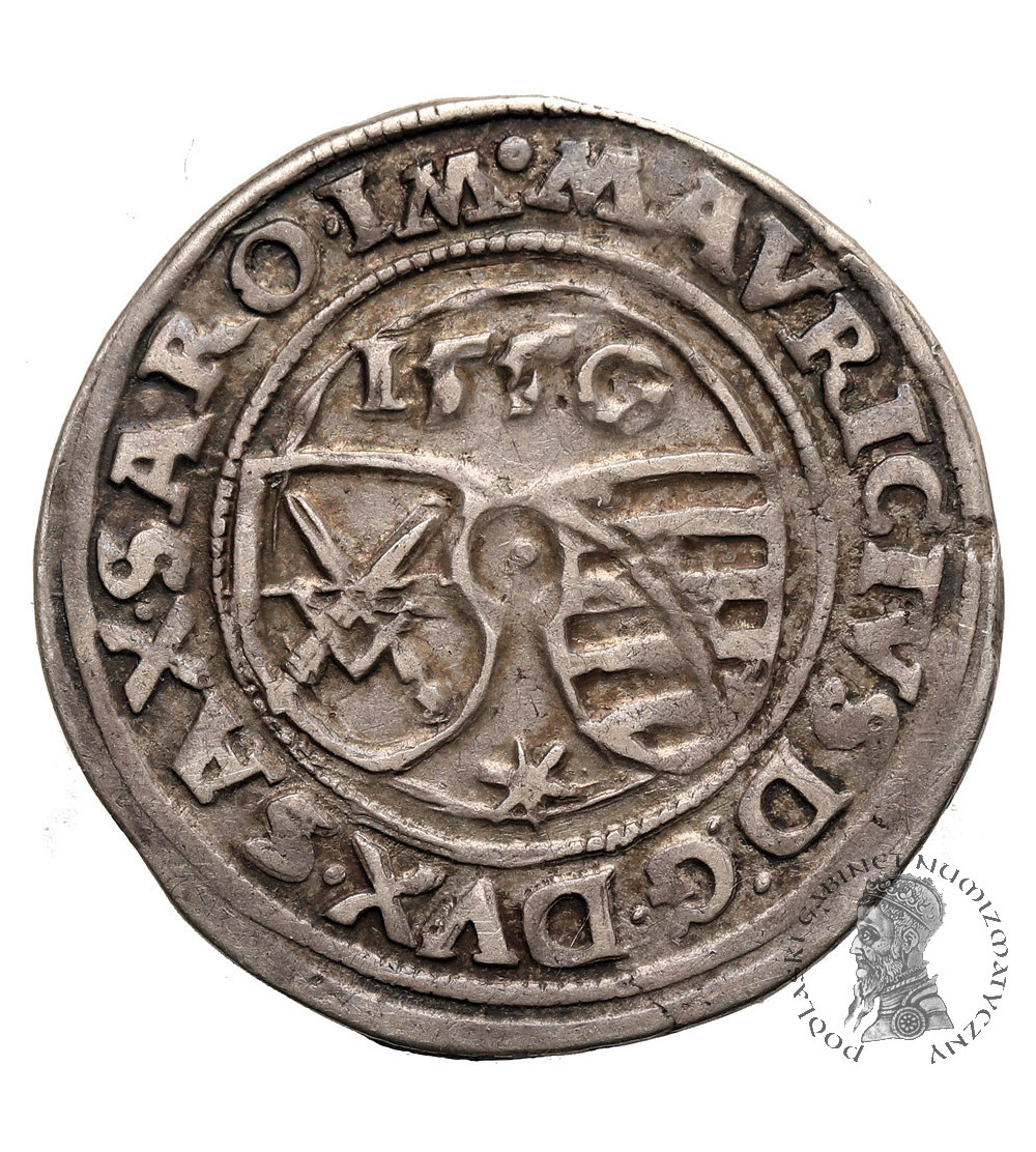 Germany, Saxony / Sachsen. Moritz, 1547-1553. 1/4 Taler 1550, Freiburg