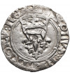 Francja. Karol VI, 1380-1422. Gros dit "florette", bez daty