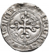 Francja. Karol VI, 1380-1422. Gros dit "florette", bez daty