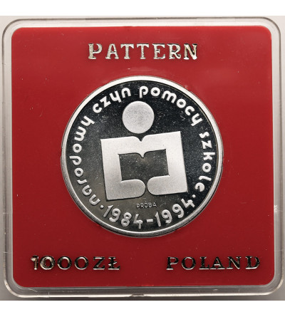 Poland, PRL (1952-1989). 1000 Zlotys 1986, National Schools Aid Action (PROBA / PATTERN)