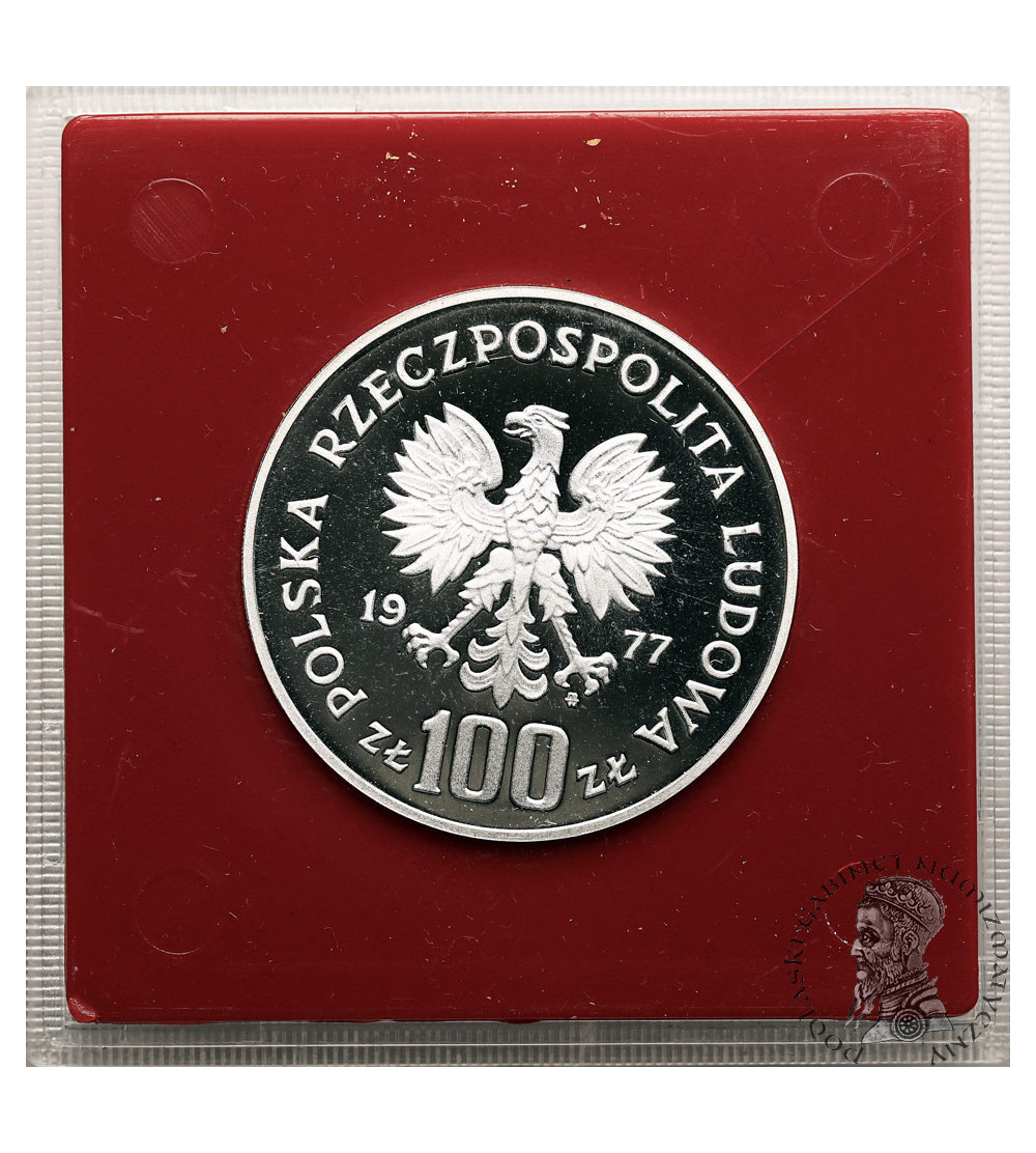 Polska, PRL (1952-1989). 100 złotych 1977, Zamek Królewski na Wawelu - Próba