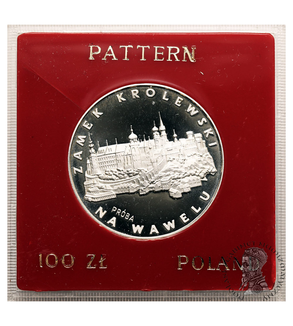 Polska, PRL (1952-1989). 100 złotych 1977, Zamek Królewski na Wawelu - Próba