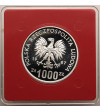 Polska, PRL (1952-1989). 1000 złotych 1987, XV Zimowe Igrzyska Olimpijskie, Calgary 1988 - Próba