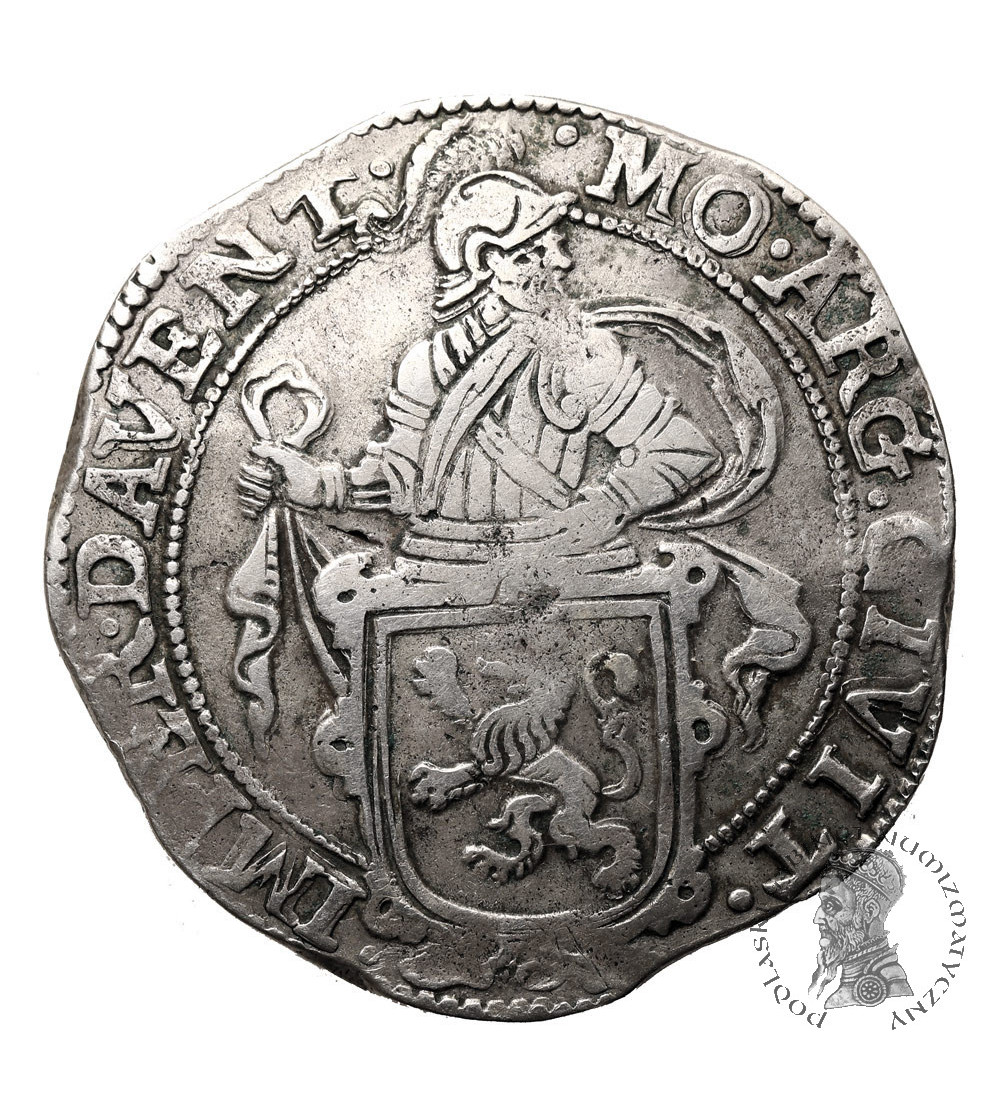 Niderlandy, Overijssel. Miasto Deventer. Talar lewkowy (Leeuwendaalder / Lion Daalder) 1664,  Deventer