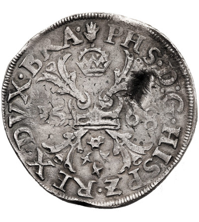 Spanish Netherlands (Belgium) Brabant. Philip II, 1555-1598. Reichstaler / Patagon 1568, Antwerp Mint