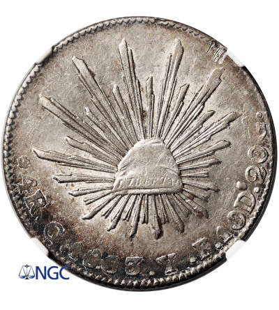 Mexico, First Republic. 4 Reales 1863 Go YF, Guanajuato Mint - NGC AU Details