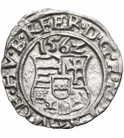 Węgry, Ferdynand I (1526-1564). Denar 1562 KB, Kremnica
