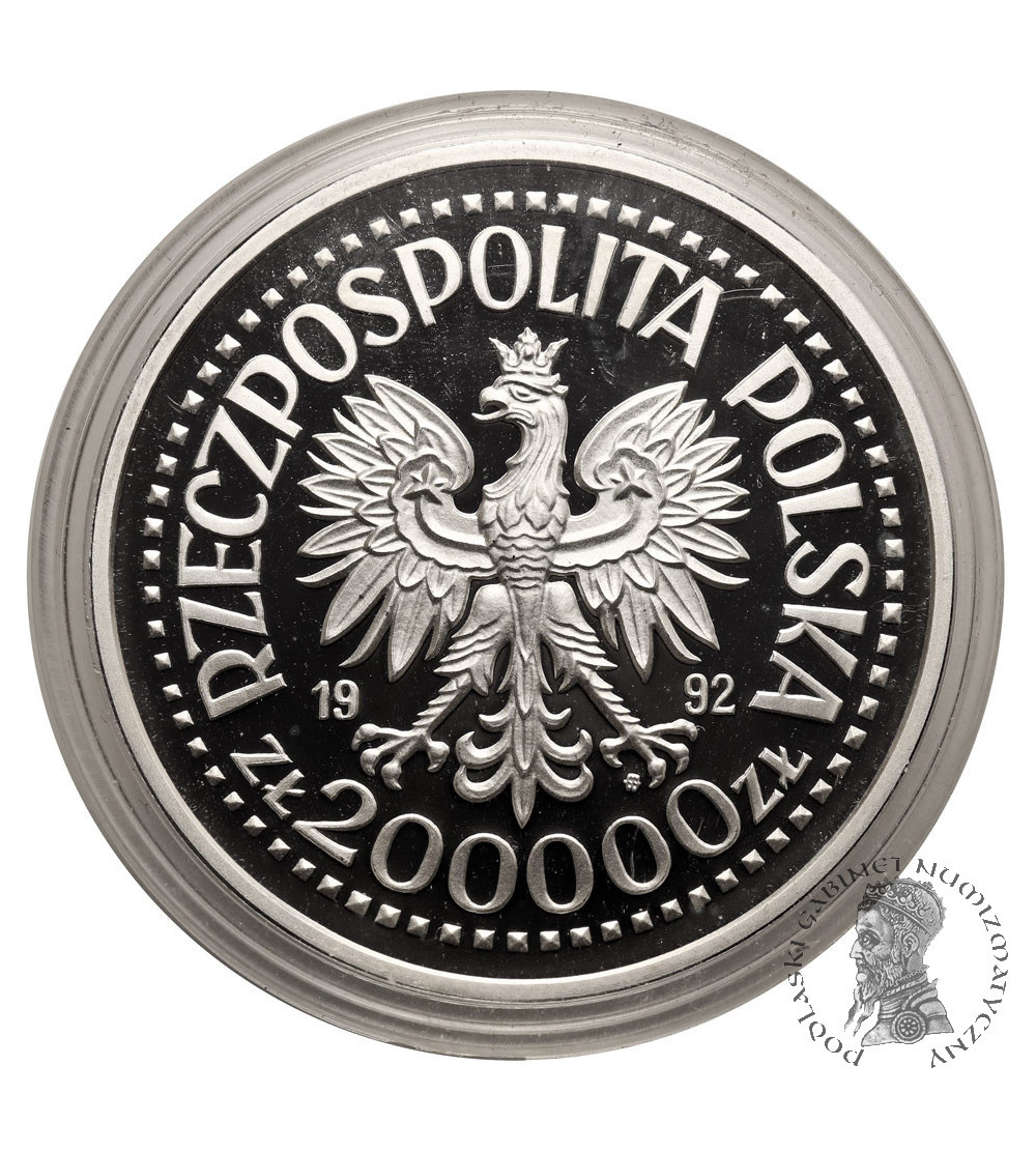 Polska. 200000 złotych 1992, 500 - lecie odkrycia Ameryki - Proof
