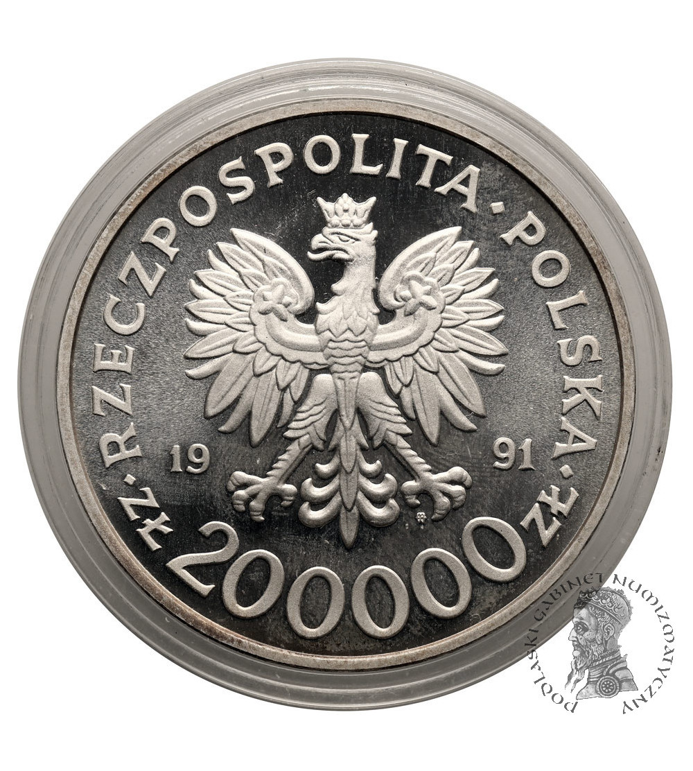 Polska. 200000 złotych 1991, 200 Rocznica Konstytucji 3 Maja 1791 - Proof