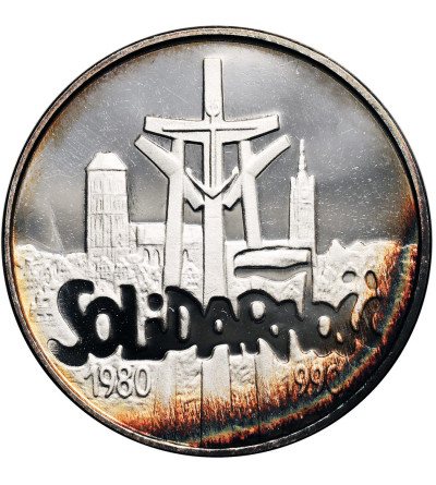 Poland. 100000 Zlotys 1990, Solidarność 1980-1990, 32 mm - Proof