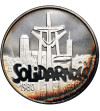 Poland. 100000 Zlotys 1990, Solidarność 1980-1990, 32 mm - Proof