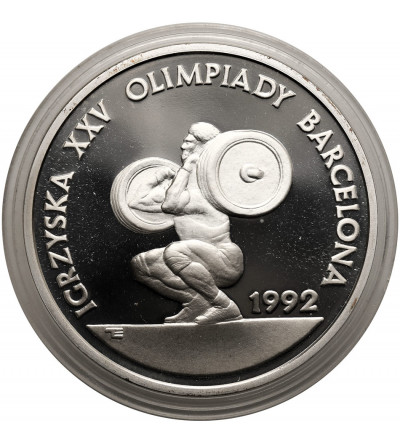 Polska. 200000 złotych 1991, Igrzyska XXV Olimpiady Barcelona 1992 - podnoszenie ciężarów - Proof