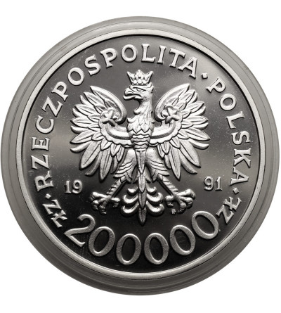 Polska. 200000 złotych 1991, XVI Zimowe Igrzyska Olimpijski - Albertville - Proof