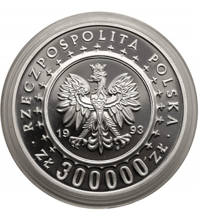 Polska. 300000 złotych 1993, Zamek w Łańcucie - Proof