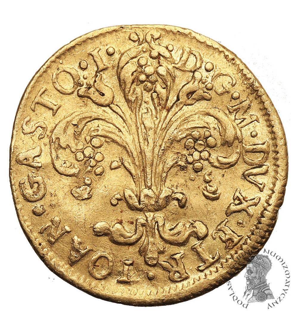 Włochy, Toskania, Gian Gastone Medici, 1723-1737. Złote Fiorino d`oro, (Zecchino) 1725, mennica Florencja
