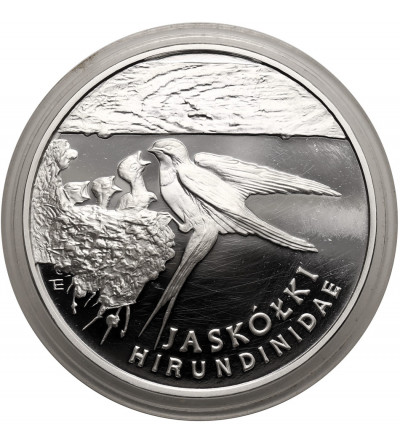 Poland. 300000 Zlotys 1993, Bam swallow - Silver Proof