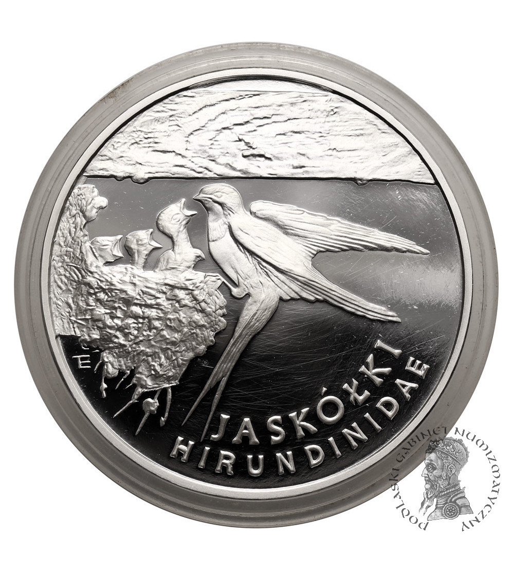 Poland. 300000 Zlotys 1993, Bam swallow - Silver Proof