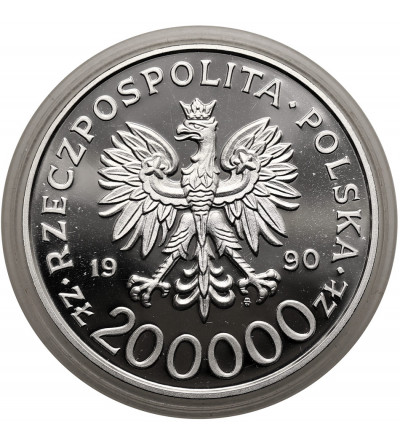 Poland. 200000 Zlotys 1990, Gen. Stefan Rowecki "Grot" - Proof
