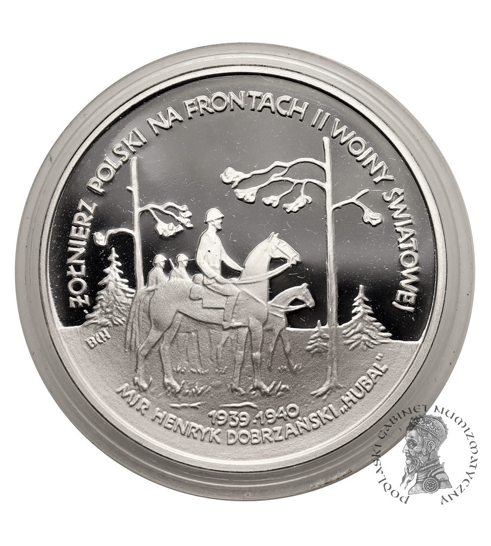 Polska. 100000 złotych 1991, mjr Henryk Dobrzański "Hubal" - Proof