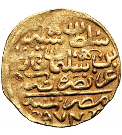 Egypt / Turkey, (Ottoman Empire). Selim II, AH 974-982 / 1566-1574 AD. AV Sultani, AH 974 / 1566/7 AD, Misr (Cairo) mint
