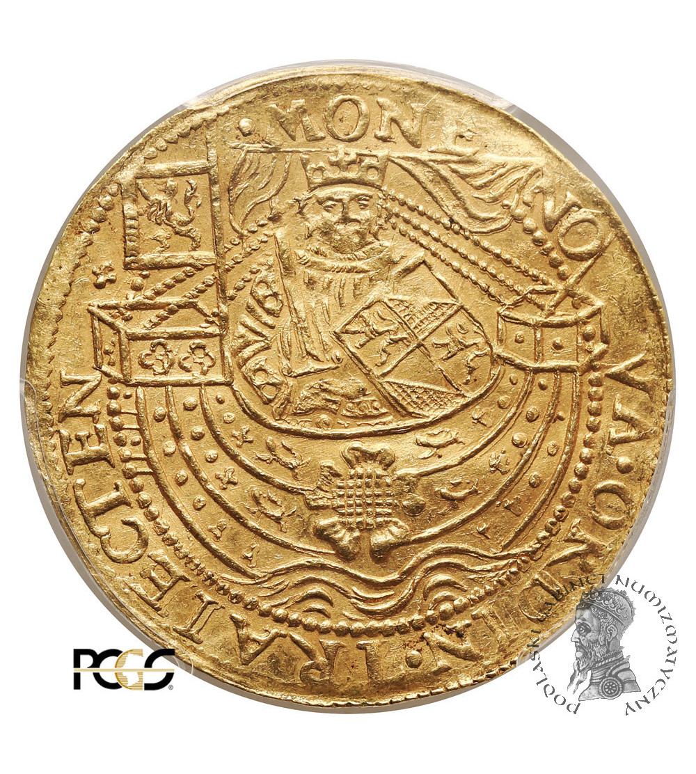 Netherlands, Province of Utrecht (1581-1795). AV Rose Noble / Rozenoble, no date (1600-1601), Utrecht Mint - PCGS AU 58