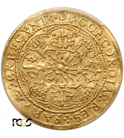 Niderlandy, Prowincja, Utrecht (1581-1795). AV Rozenoble (Rosenoble), bez daty (1600-1601), mennica Utrecht - PCGS AU 58