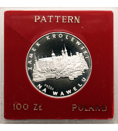 Polska, PRL (1952-1989). 100 złotych 1977, Zamek Królewski na Wawelu - Próba