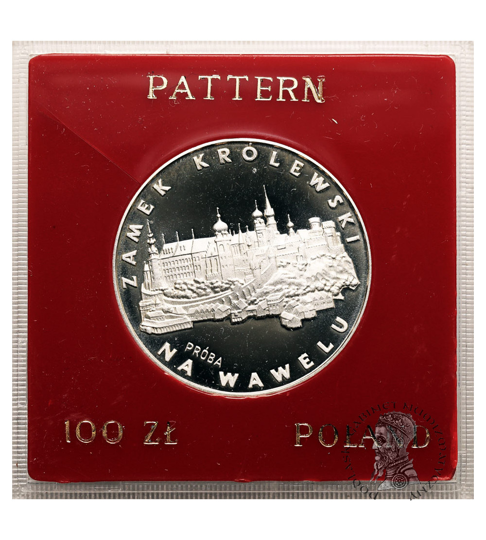 Polska, PRL (1952-1989). 100 złotych 1977, Zamek Królewski na Wawelu - Próba