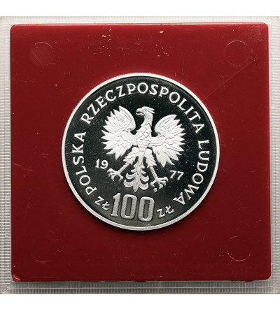 Poland, PRL (1952-1989). 100 Zlotys 1977, Wawel Royal Castle of Krakow (PROBA / PATTERN)