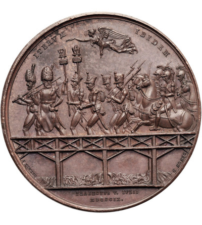 France / Austria, Napoleon I Bonaparte. 1809 medal commemorating the Battle of Aspern / Essling and the crossing of the Danube