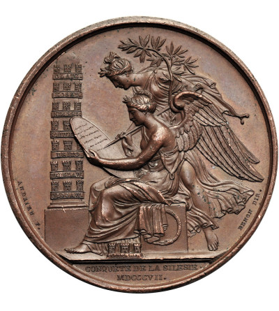 France / Silesia, Napoleon I Bonaparte. Medal commemorating the conquest of Silesia in 1807