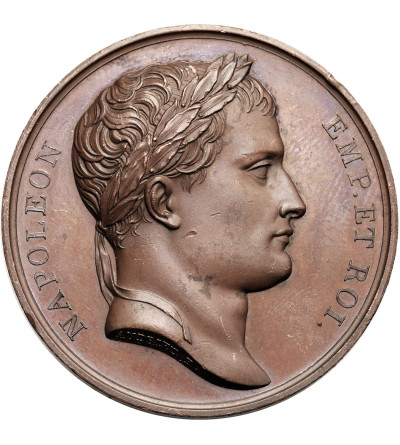 Francja, Napoleon I Bonaparte. Medal 1805 upamiętniający koronację Napoleona na króla Włoch w Mediolanie