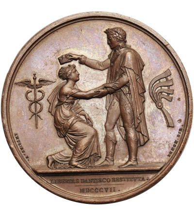 France / Poland, Gdańsk (Danzig), Napoleon I Bonaparte. 1807 medal commemorating the liberation of Gdańsk