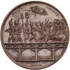Francja / Austria, Napoleon I Bonaparte. Medal z 1809 r. upamiętniający bitwę pod Aspernem / Essling i przeprawę przez Dunaj