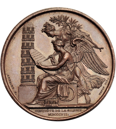 France / Silesia, Napoleon I Bonaparte. Medal commemorating the conquest of Silesia in 1807