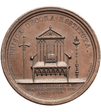 Poland / France, Napoleon I. Bronze medal 1807 to commemorate the establishment of the Duchy of Warsaw
