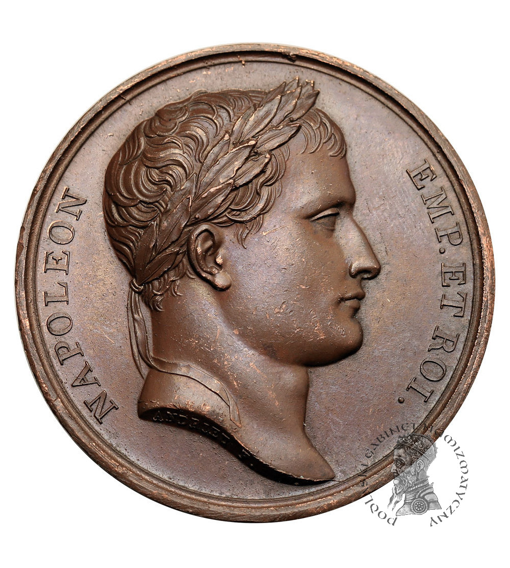 Poland / France, Napoleon I. Bronze medal 1807 to commemorate the establishment of the Duchy of Warsaw