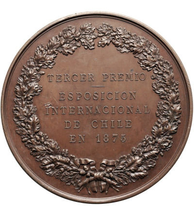 Chile. Medal 1875 from the International Exhibition, Quinta Normal Park in Santiago